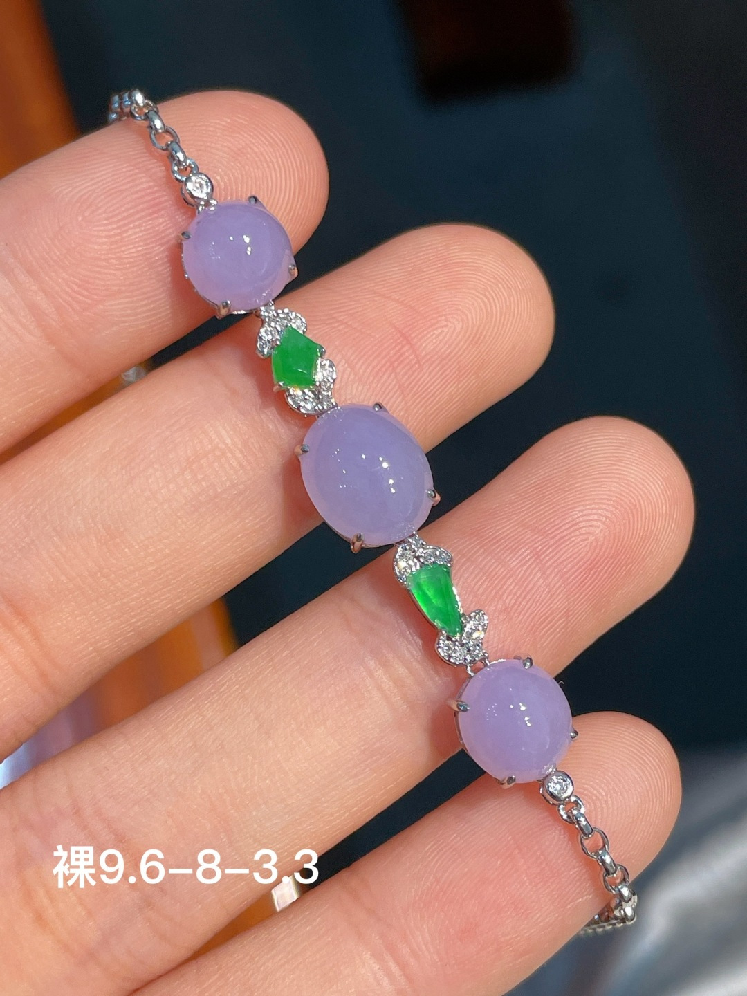 蛋面手链 ，18k金镶嵌 强烈推荐，9.6-8-3.3