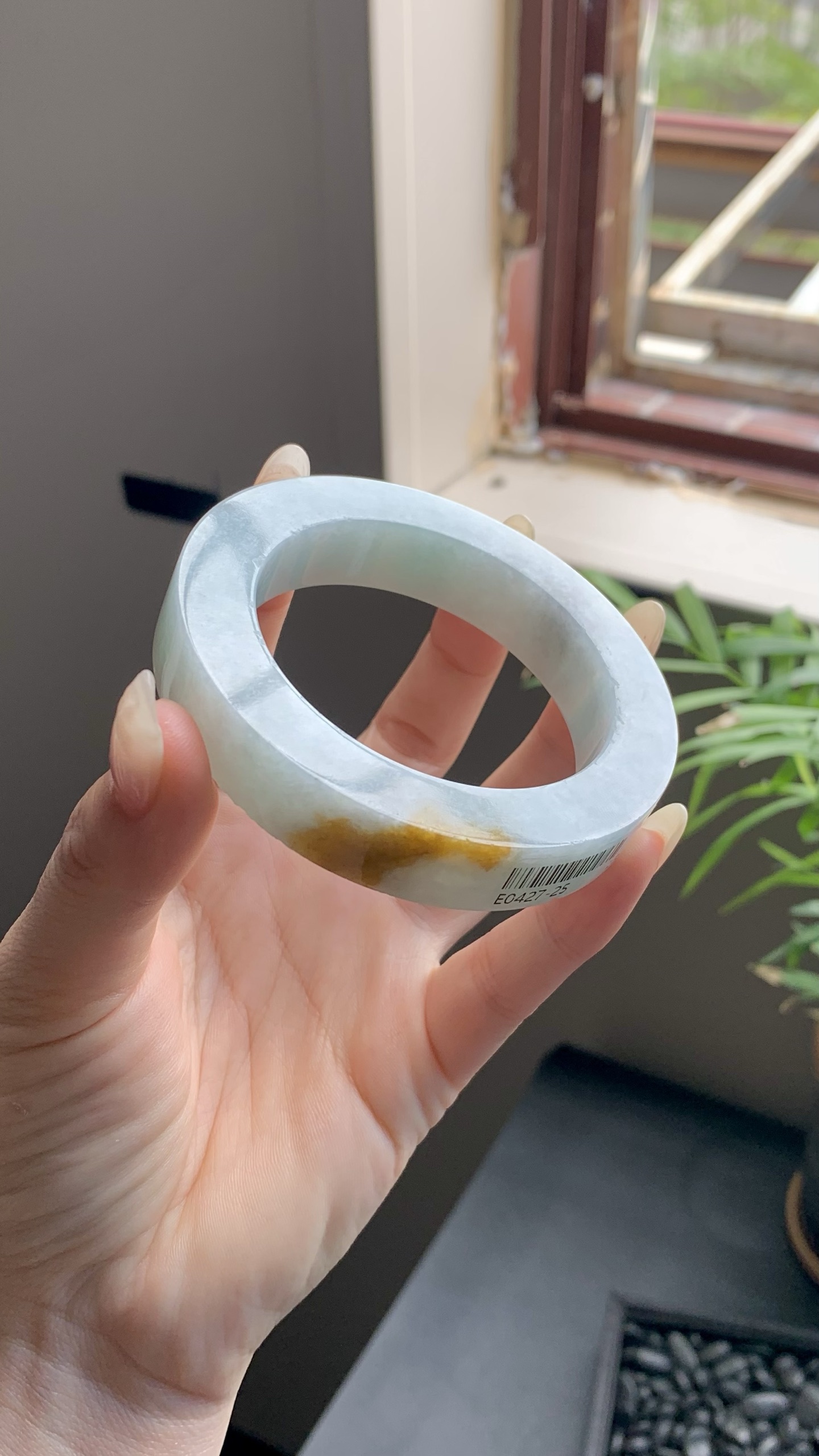 晴底黄翡镯胚 E0427-25 ⭕️53.5-13-10-75