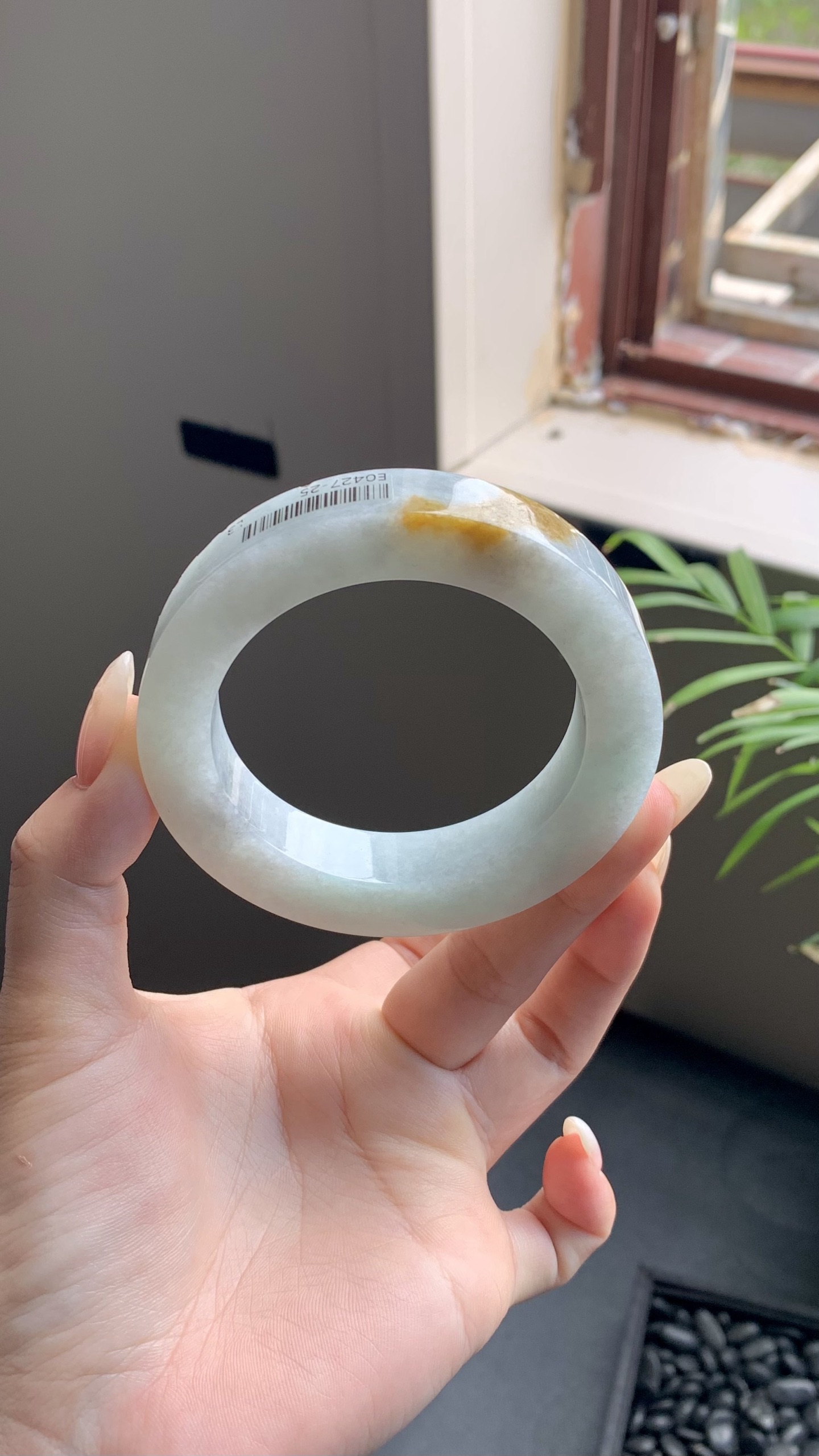 晴底黄翡镯胚 E0427-25 ⭕️53.5-13-10-75