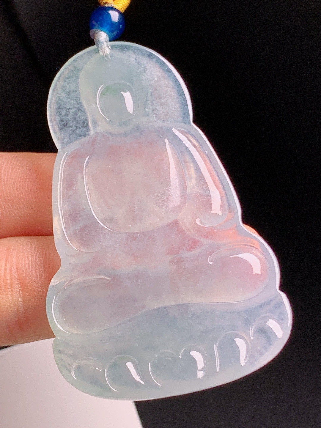 ️  大日如来挂件，玉质冰润澄澈，光感柔和纯粹，雕刻端庄大气