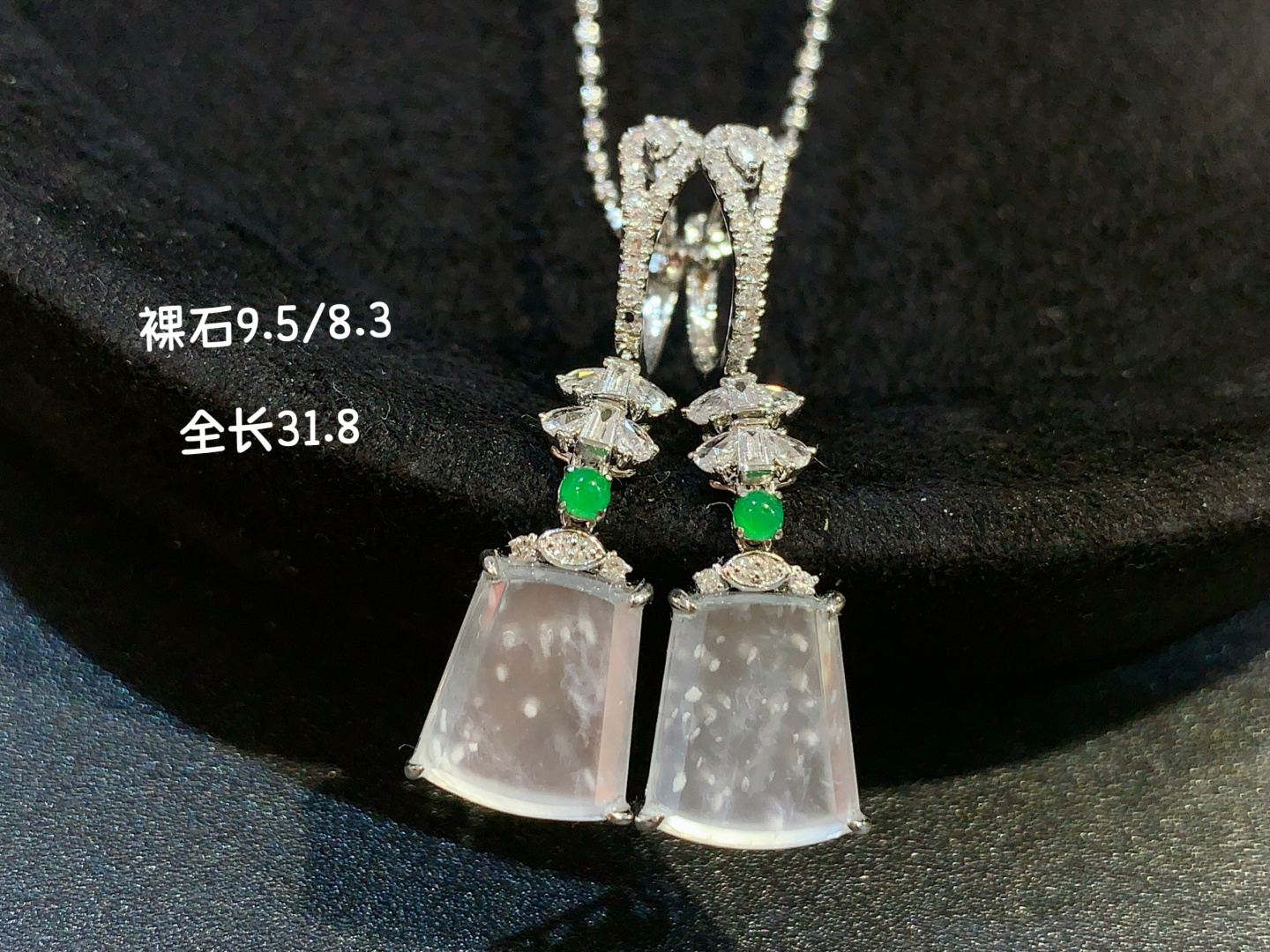 ️高冰素面耳环 水润起光 素雅清新，31.8