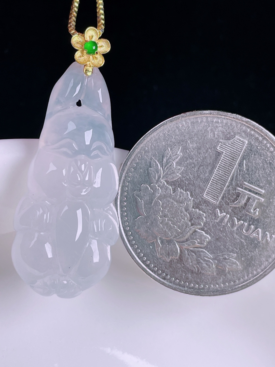 ️兔子，老种起光，细底通透，尺寸：34.8裸石31/13.8/7mm0727