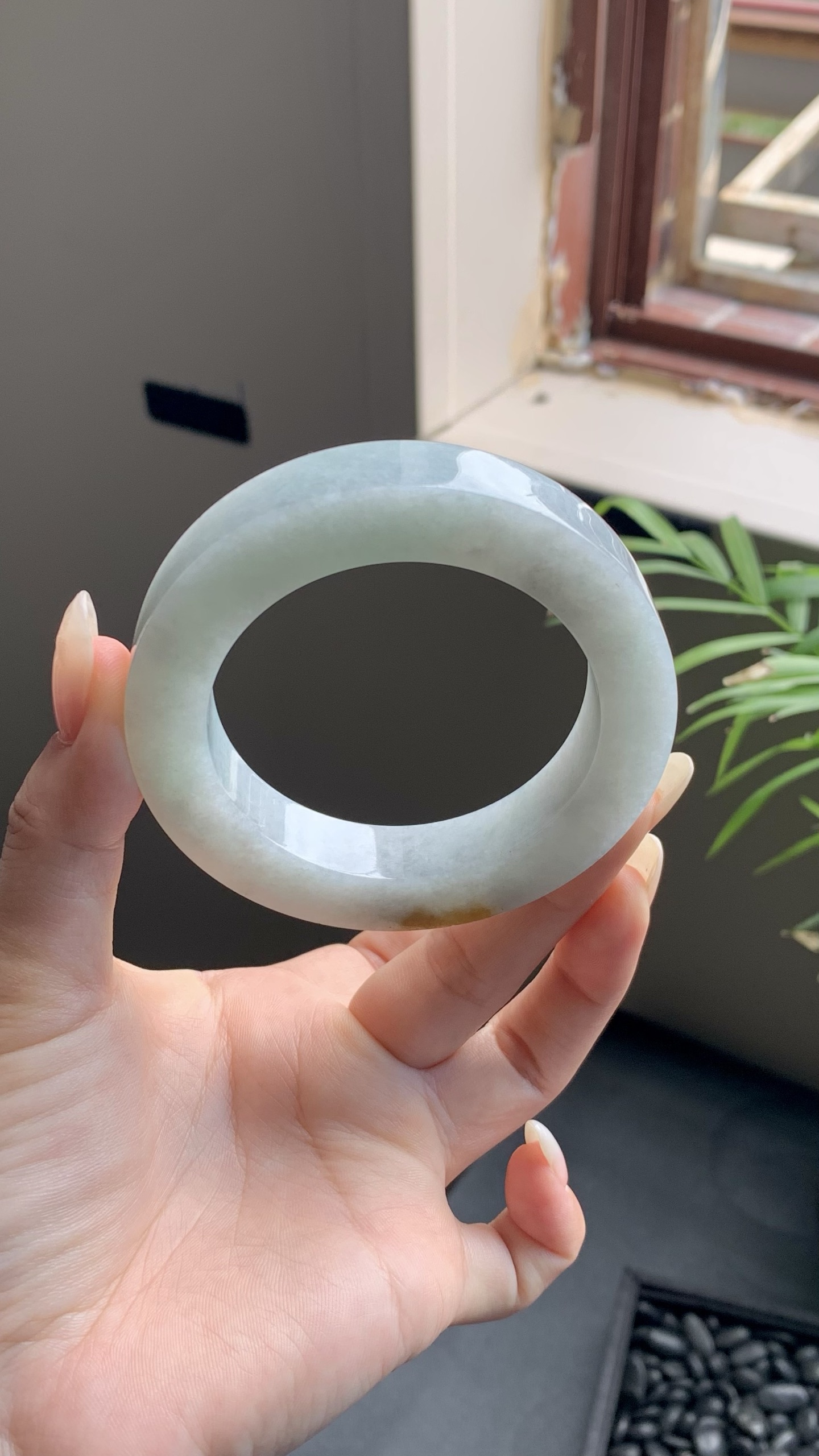 晴底黄翡镯胚 E0427-25 ⭕️53.5-13-10-75