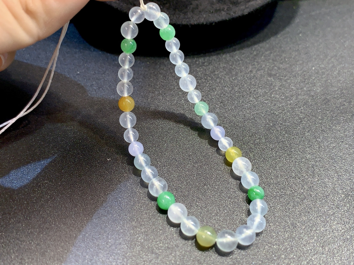 ️天然翡翠 多彩手串 ️ 太好看啦太温柔了 颜色漂亮，4.2-5.4