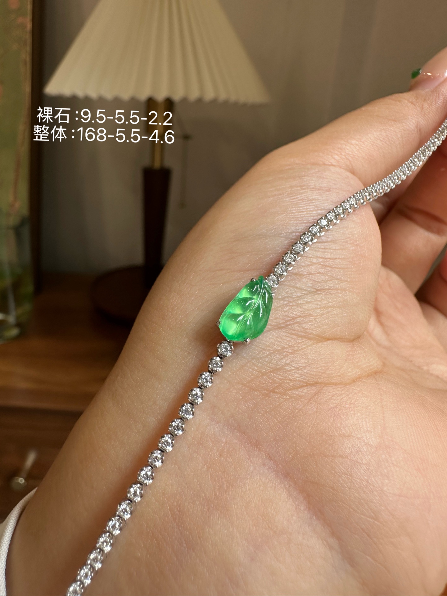 ️ 木纳甜阳绿叶子手链