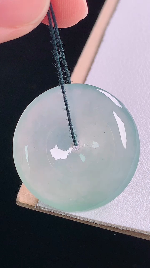 ️冰种平安扣，无裂，尺寸:29.4-5.7mm 26