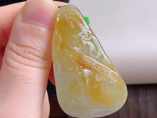 ️ 仿古龙牌，无裂，尺寸47.0-26.4-11.0mm，包A附证书