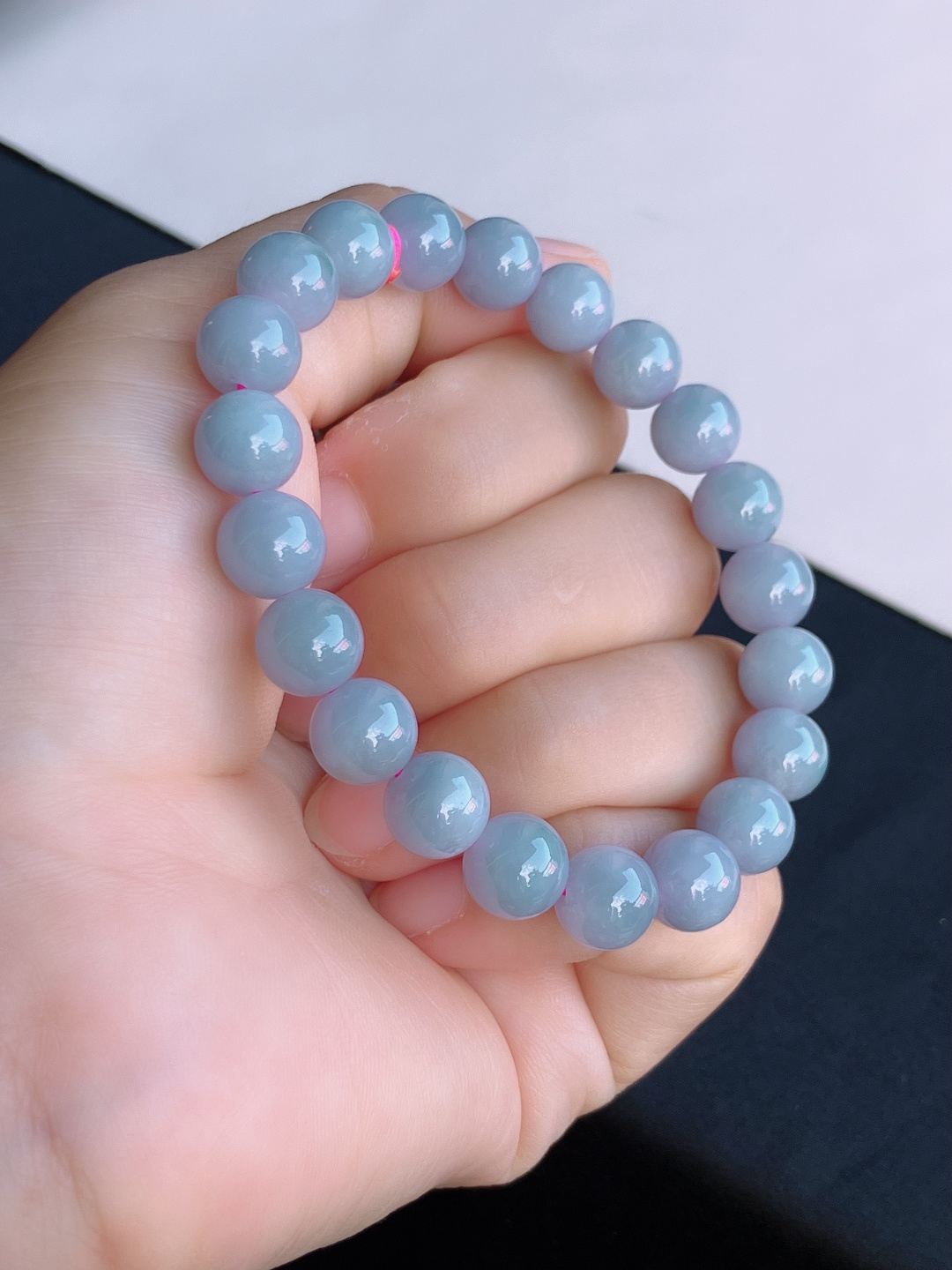 冰紫手串，细腻精致，尺寸9.3/自然光实拍