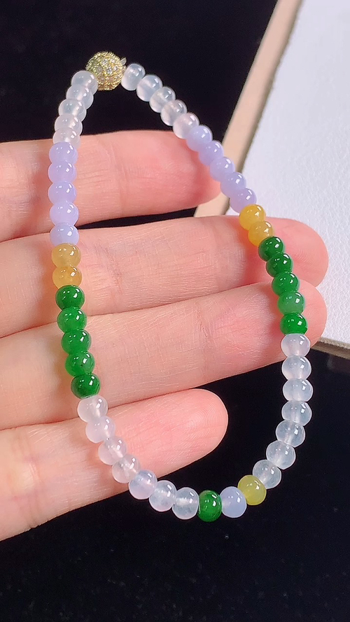 ️多彩手链，尺寸:4.4-3.1mm 22
