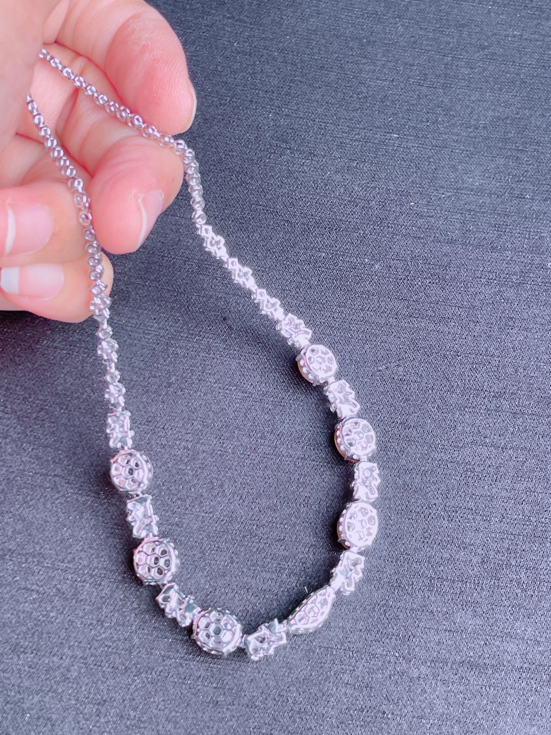 ️冰种黄蛋面项链，晶莹剔透，新颖时尚，9.5-8.5-4