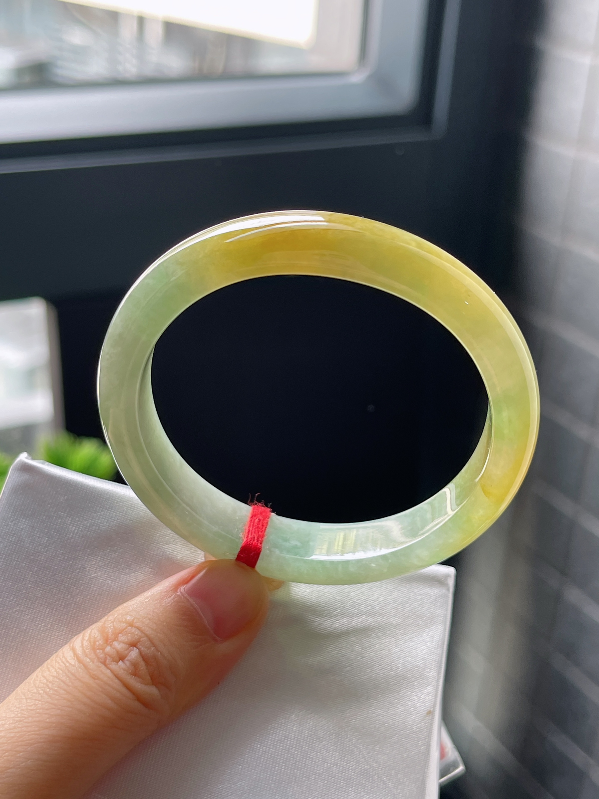 贵妃圈口51.3，冰糯种黄翡贵妃手镯