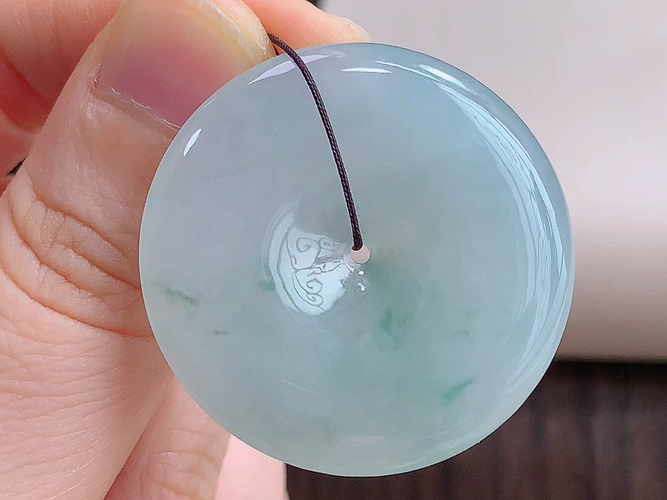 平安扣，无裂，尺寸34.8-5.6mm，包A附证书