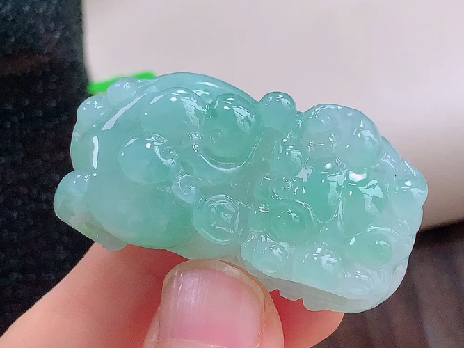 ️ 招财霸王貔貅，无裂，尺寸45.5-24.0-13.0mm，包A附证书