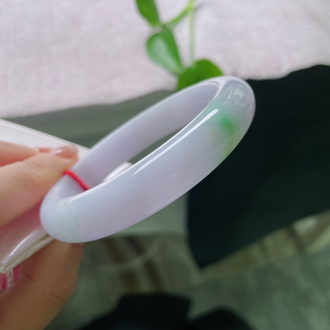 58.7/12.5/8.4，正圈，冰透底色搭配薄雾淡紫，清冷小众，仙气十足，年轻女生，一点棉纹，ss56460a
