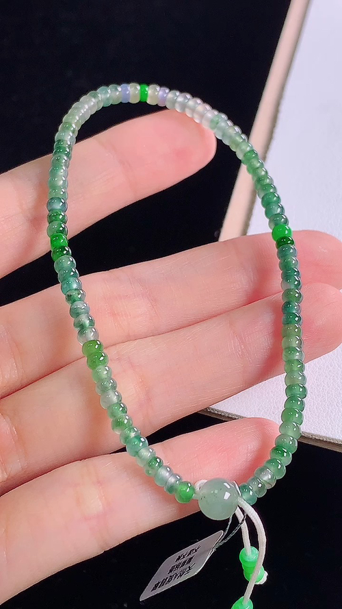️冰飘花手链，尺寸:6.3-6.3mm 25