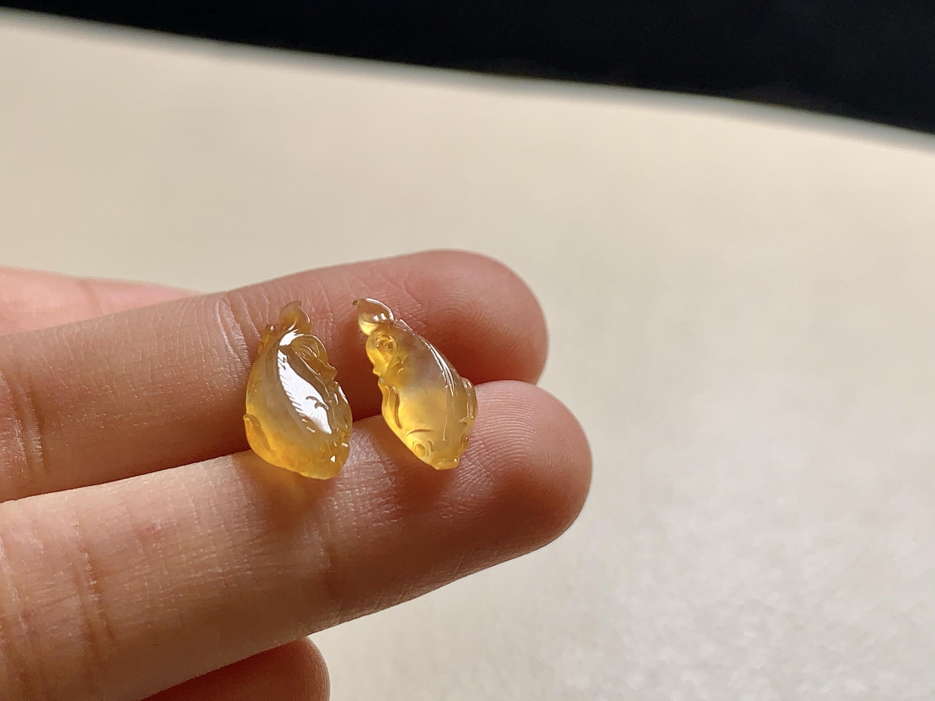 ️ 【金鱼一对】 尺寸：14.3×6.8×4.3 / 13.7×6.3×3.6