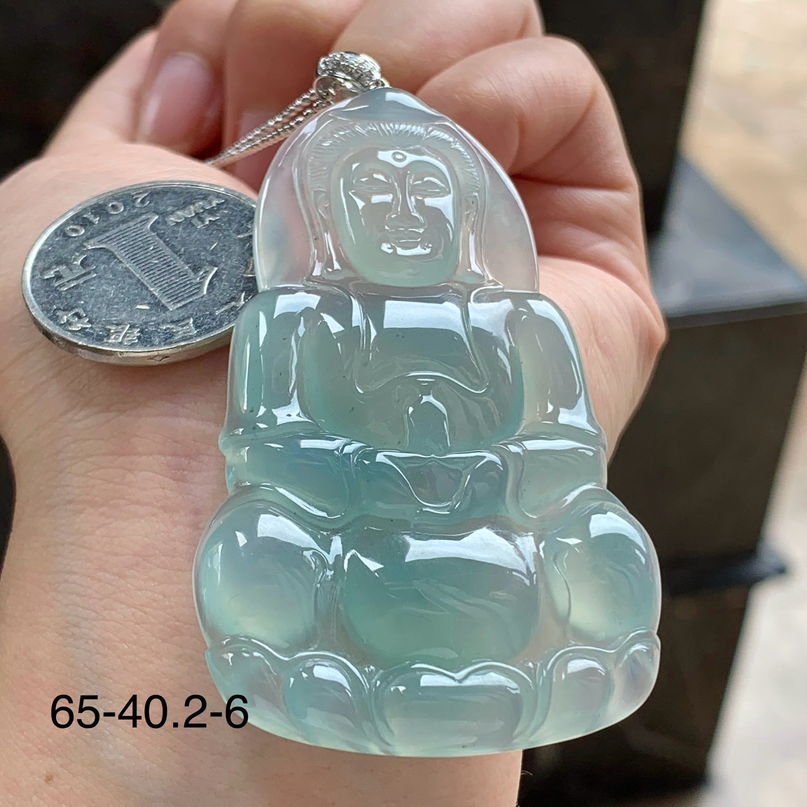 金扣蓝水观音^_^鲜艳  尺寸65