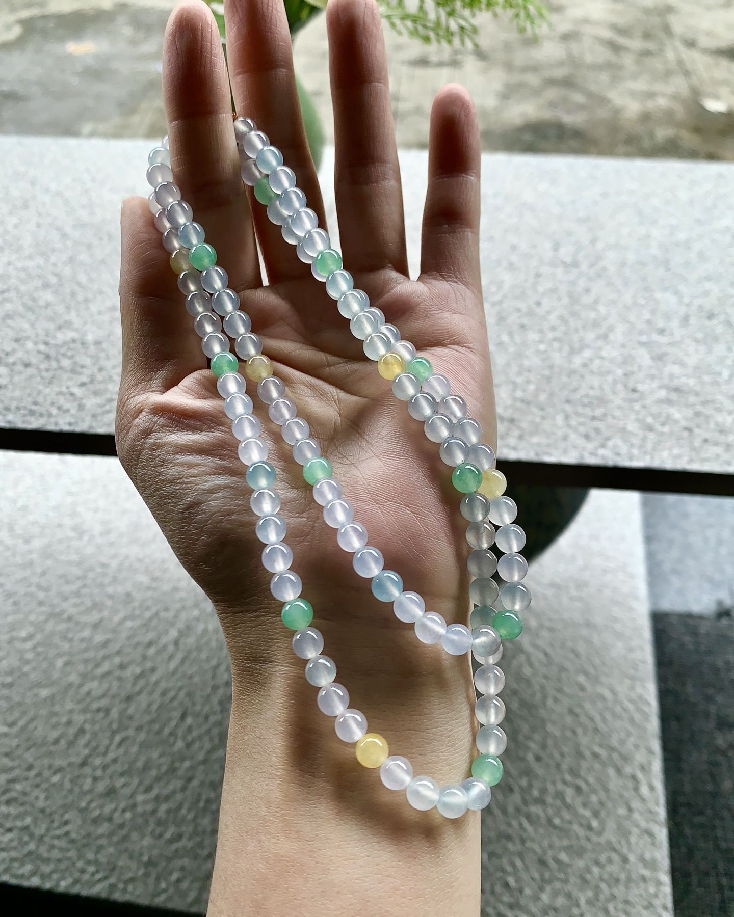 ️ 【多宝珠链】 尺寸：5.6/6 共110颗 温润有方，美玉藏韵