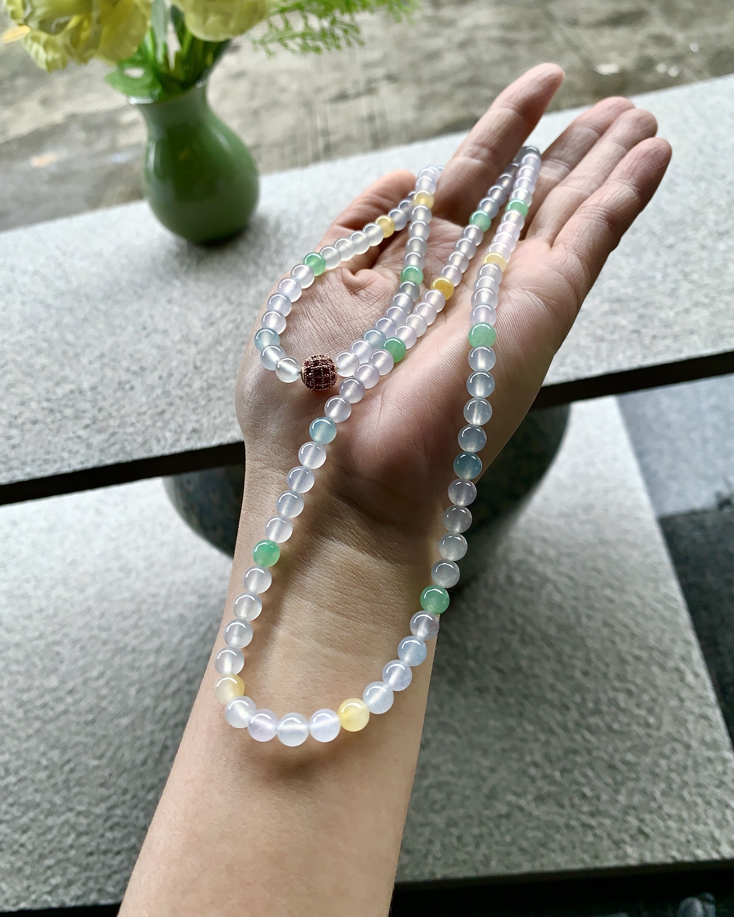 ️ 【多宝珠链】 尺寸：5.6/6 共110颗 温润有方，美玉藏韵