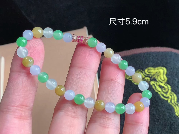 多彩手串  尺寸，5.9