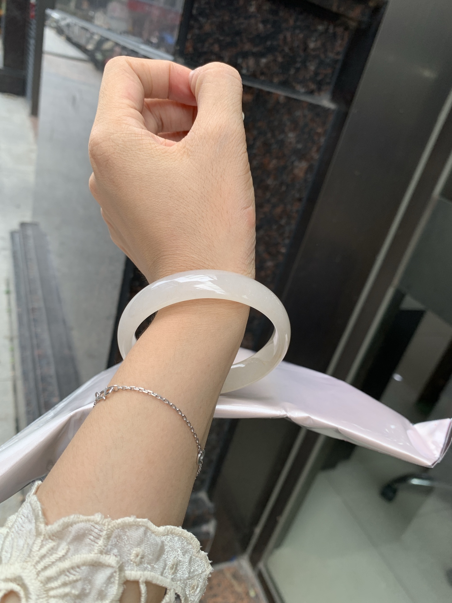 冰糖雪梨正圈, 0730-N1272, 打灯棉线，底妆水润，淡淡黄调晕染，冰糖雪梨的感觉，甜甜的清爽不腻