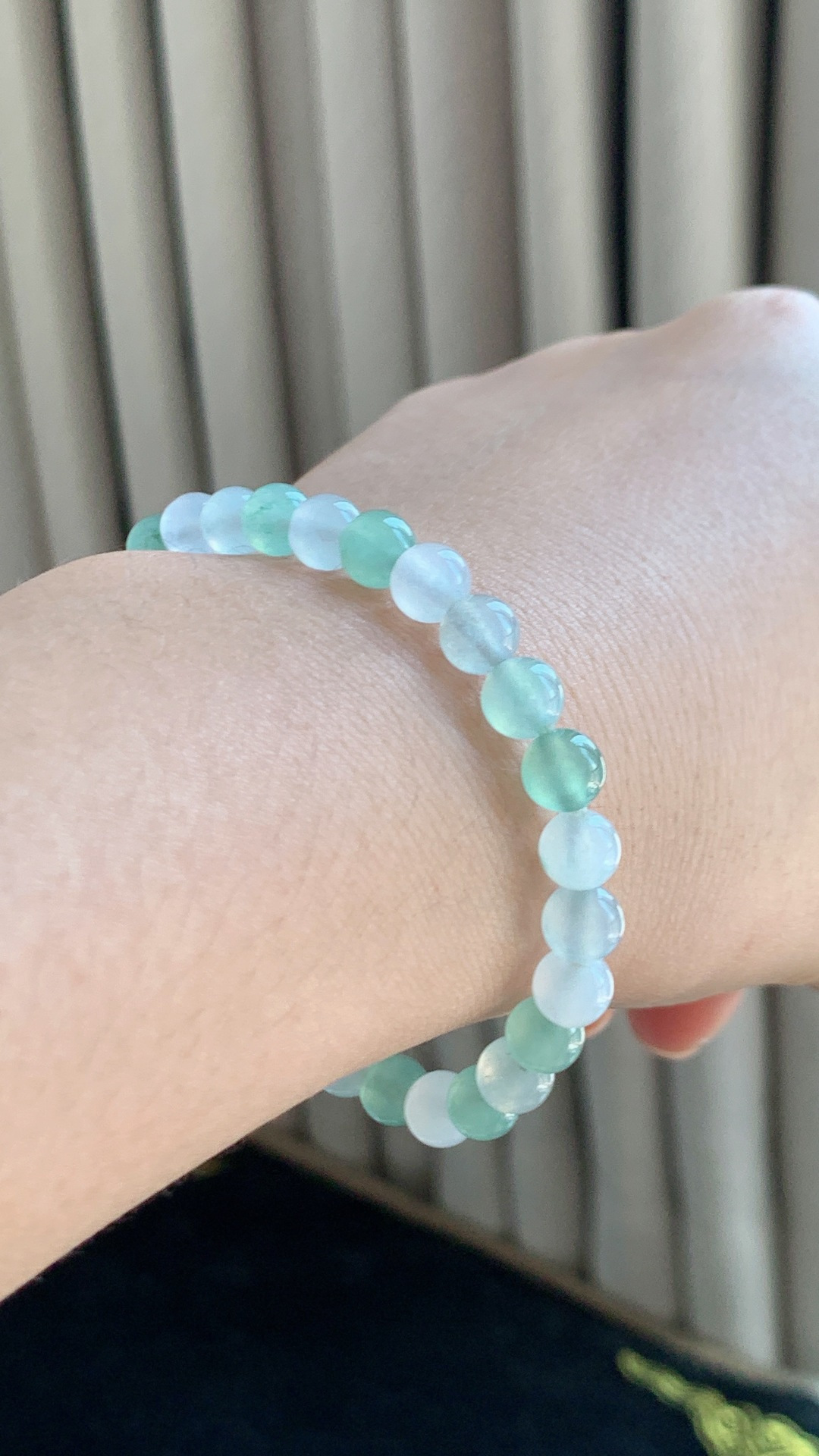 ️天然翡翠，晴底冰手串，尺寸6.3 ad726