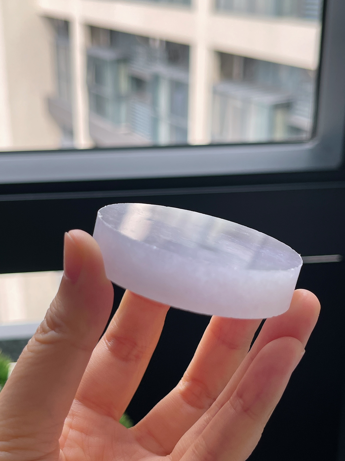 翡翠冰糯种紫罗兰镯心