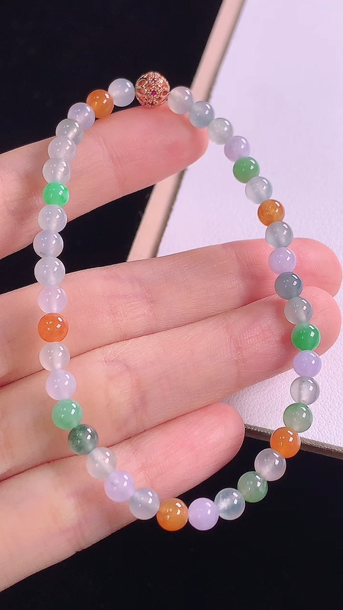 多彩手链，尺寸4.7-4.7mm 28