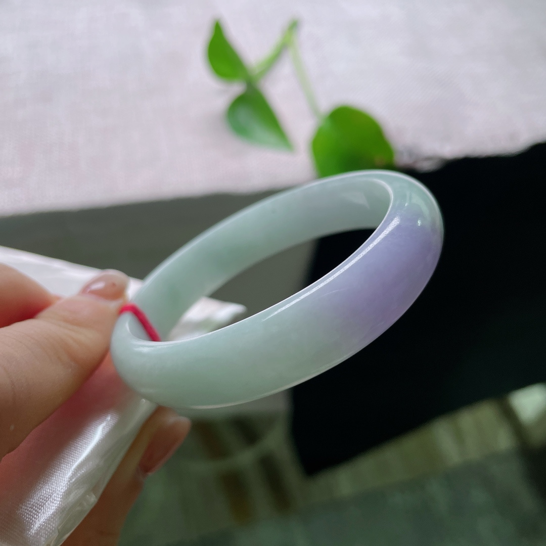 春彩贵妃，水头好，肉质细腻干净，双彩，皮纹，55244a