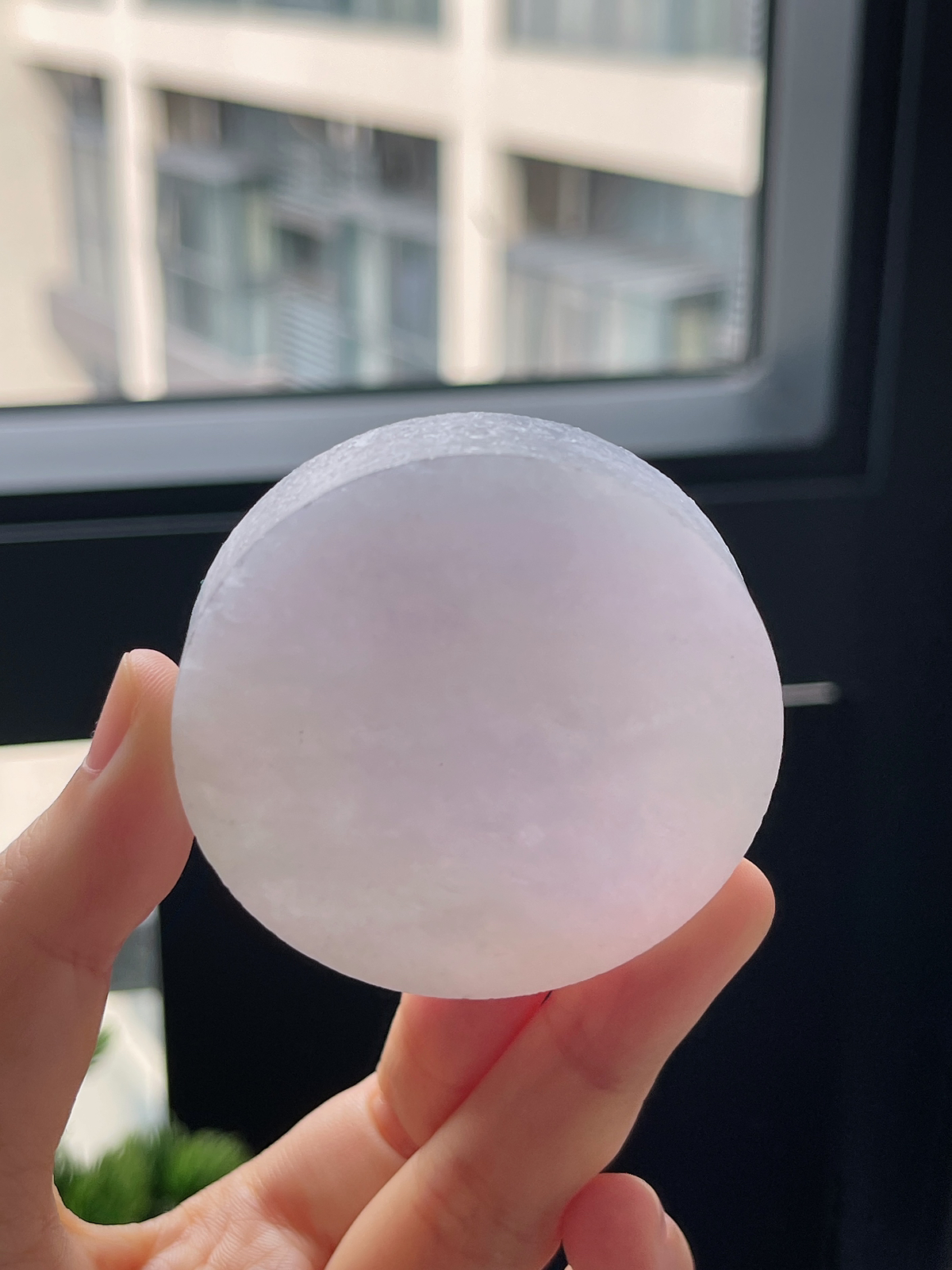 翡翠冰糯种紫罗兰镯心