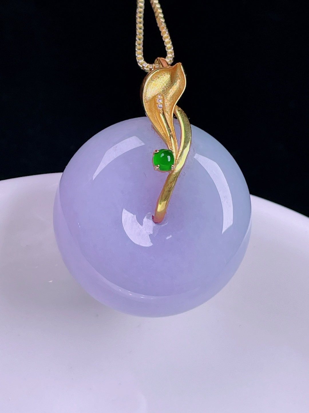 ️平安扣，老种起光，细底通透，尺寸：31.4/24/12mm0730