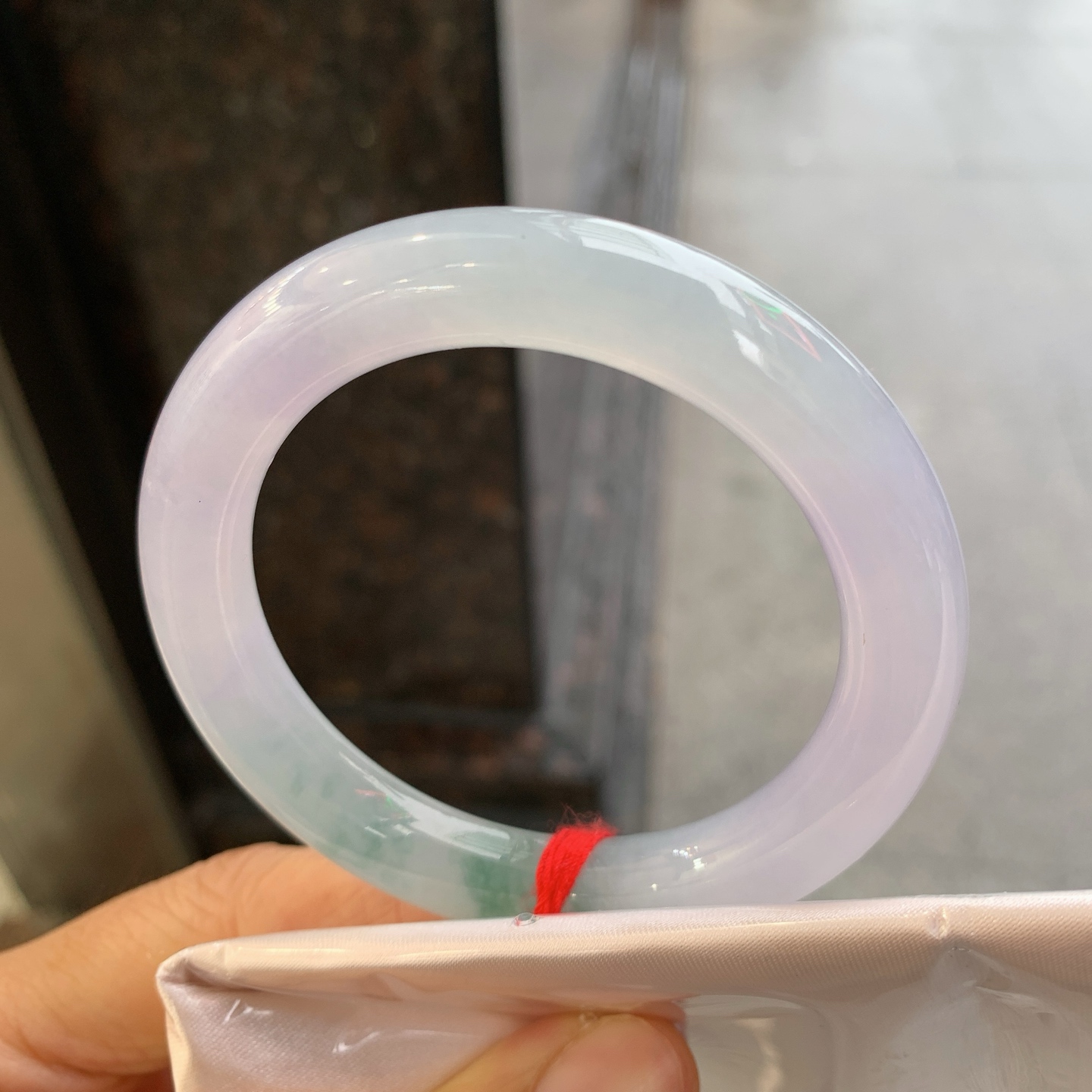 圆条冰飘花 微细纹 尺寸：52/9.8 冰润
