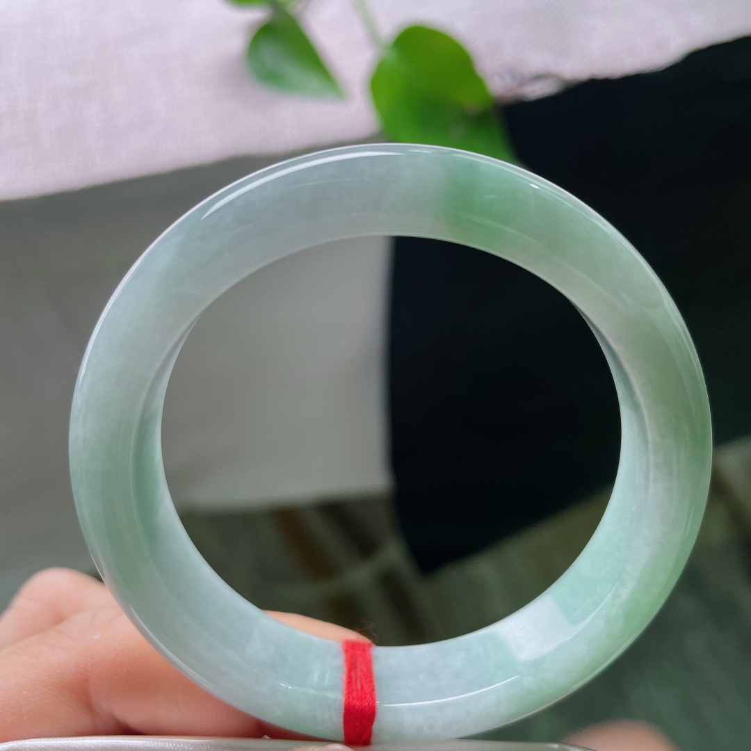 绿底正圈，色泽甜美，小清新，减龄必备，皮纹，54820a