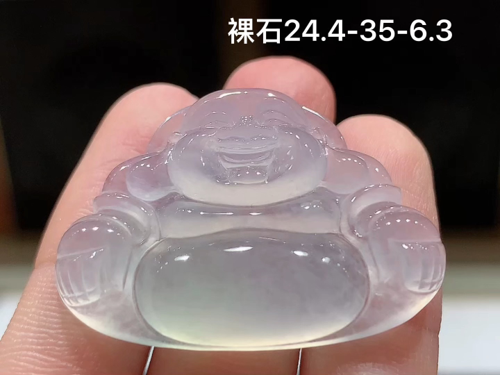 ️ 冰种佛公,老坑冰透 种老水足 水润光泽,性比高 无裂,尺寸看图,24.4-35-6.3