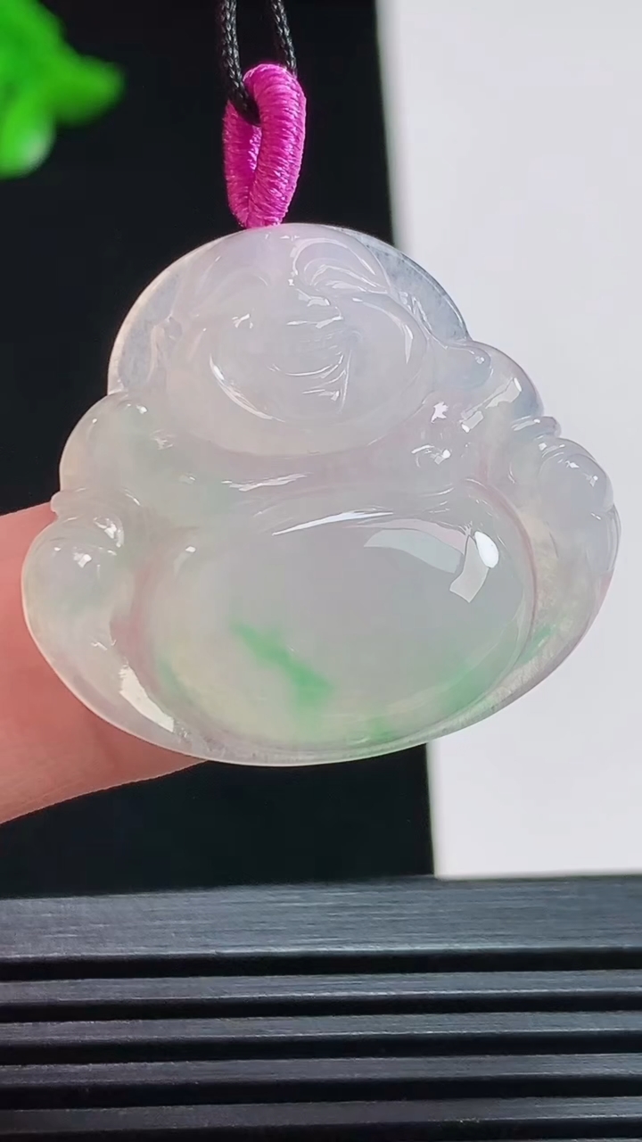 天然A货翡翠佛公吊坠，尺寸26-29-5.5 重量:6.50g
8月3日