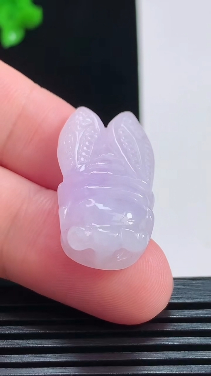 天然A货翡翠紫罗兰一鸣惊人吊坠，尺寸30-16-9 重量:8.20g
8月3日