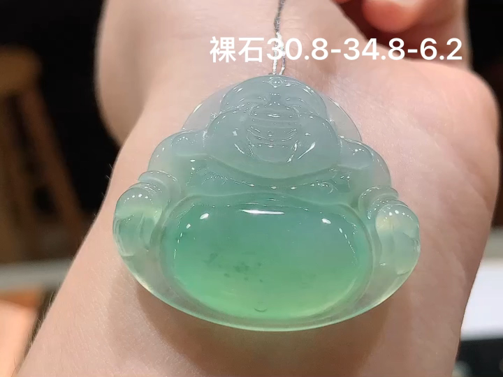 ️ 冰晴佛公,老坑冰透 种老水足 水润光泽,性比高 无裂,尺寸看图,30.8-34.8-6.2