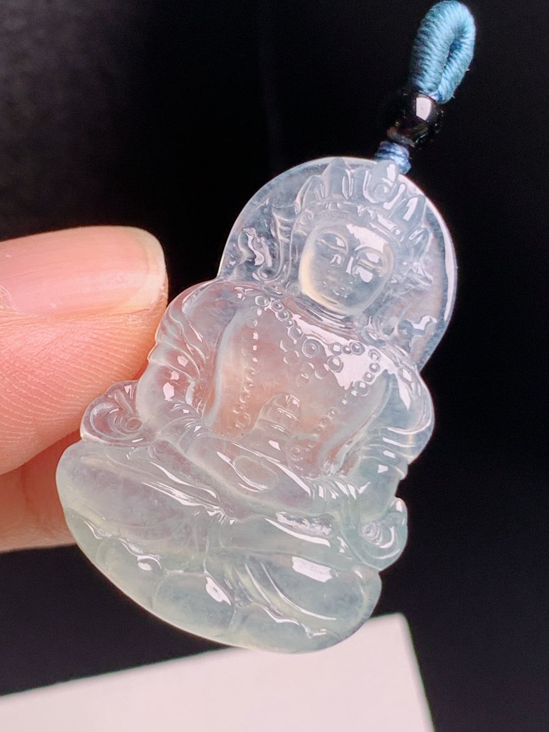 高冰度母观音，种质纯净雕工精细，开脸端庄慈悲温婉