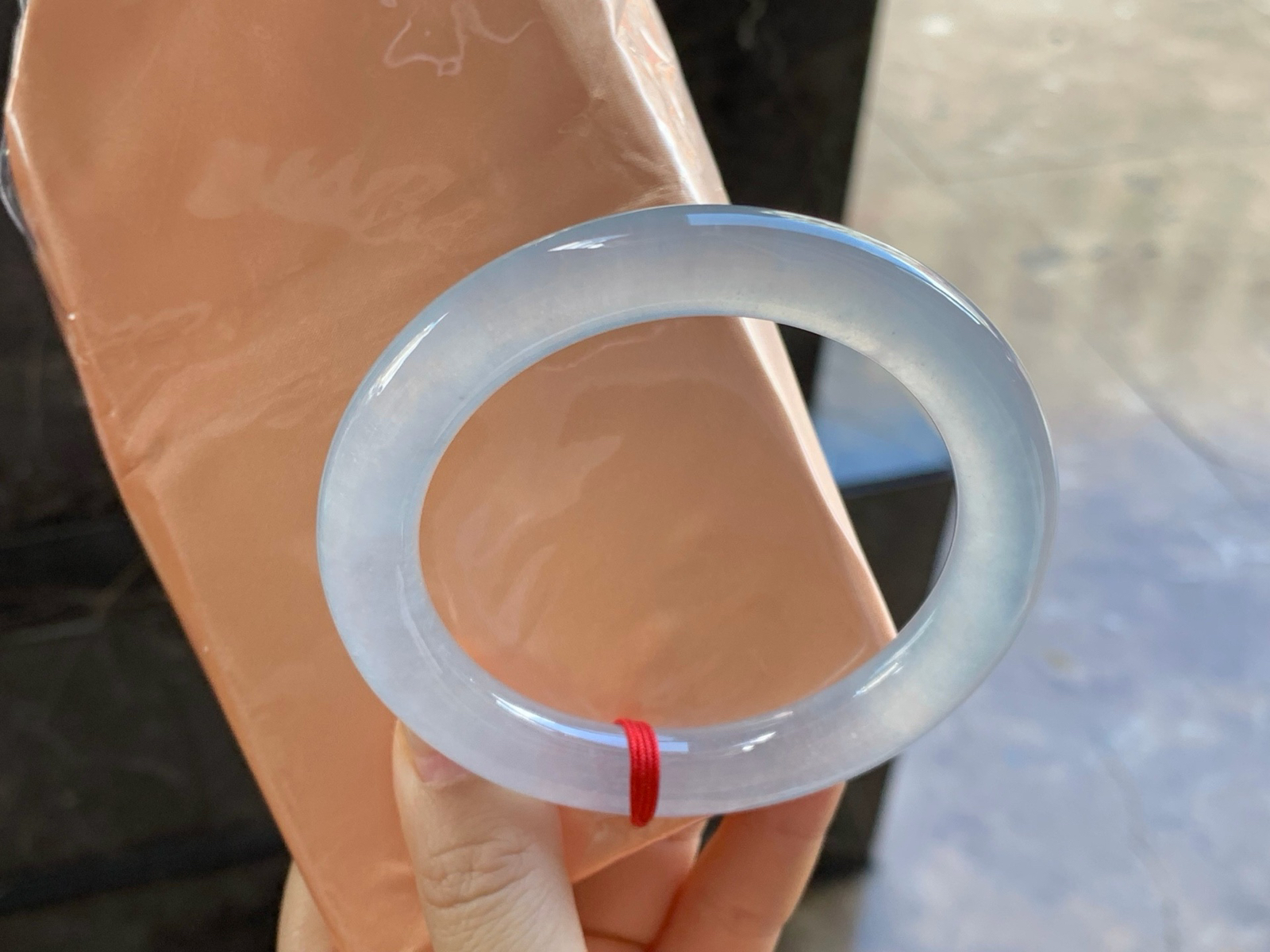 60.5-11
冰种圆条大圈口手镯^_^冰味十足～实物漂亮大圈口
