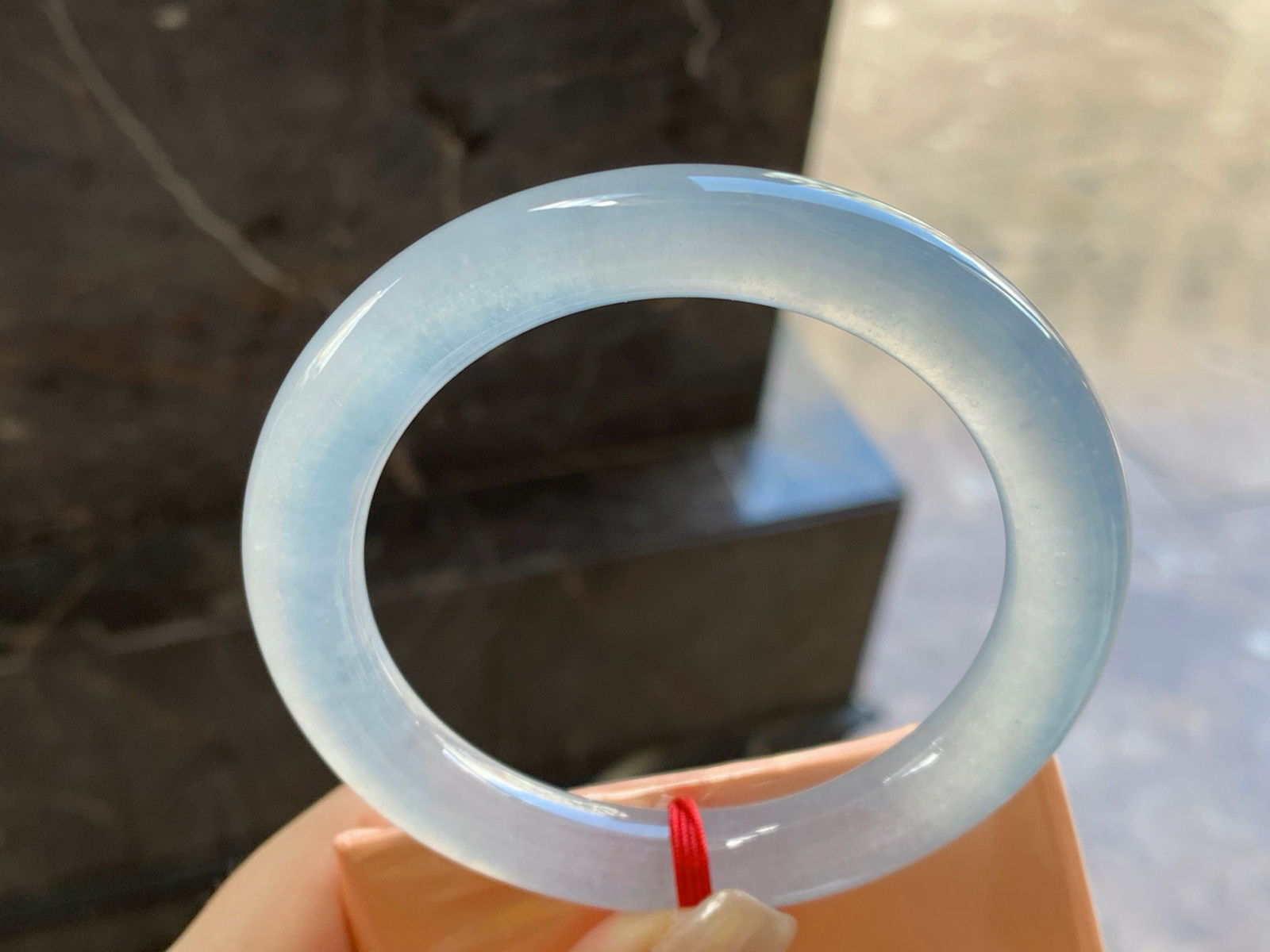 60.5-11
冰种圆条大圈口手镯^_^冰味十足～实物漂亮大圈口