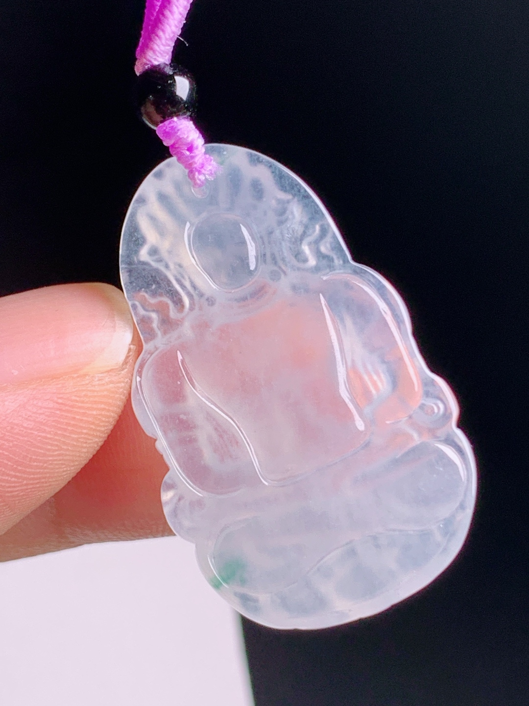 高冰度母观音，冰透纯净雕工精细，开脸端庄慈悲温婉