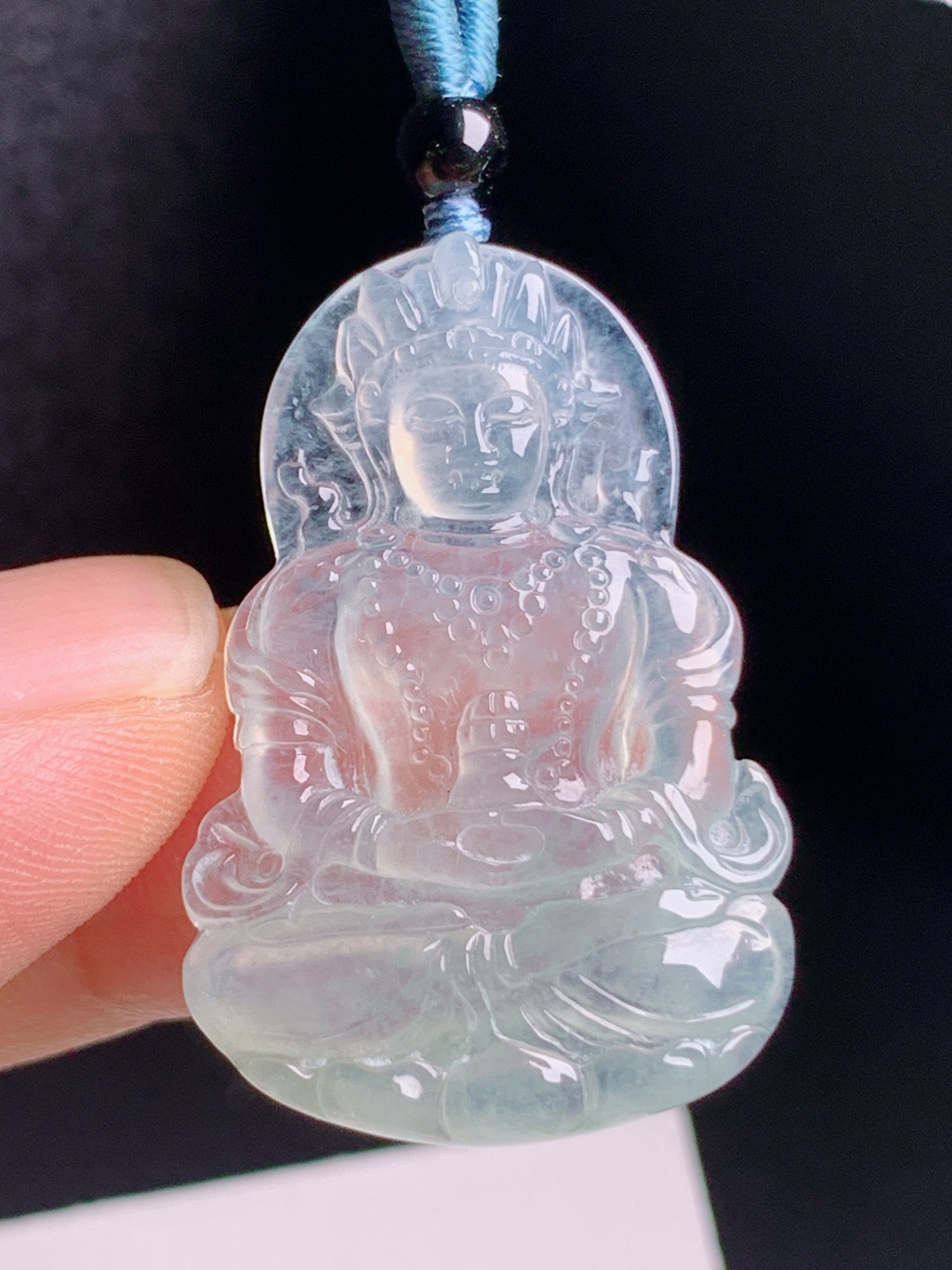 高冰度母观音，种质纯净雕工精细，开脸端庄慈悲温婉