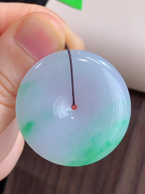 ️ 平安扣，无裂，尺寸34.0-5.7mm，包A附证书