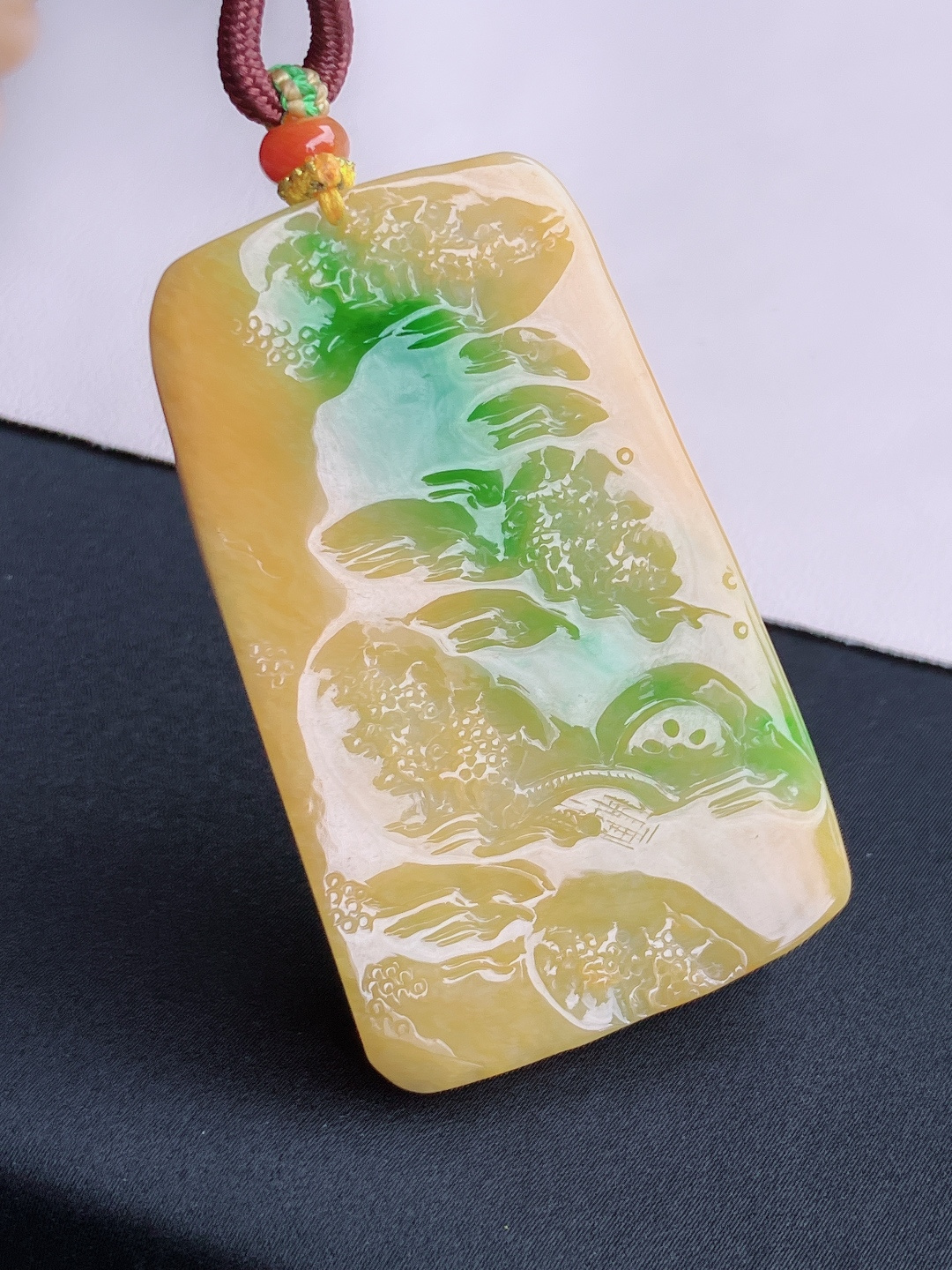️三彩财神到，意境美，尺寸69.3/42/10/自然光实拍
