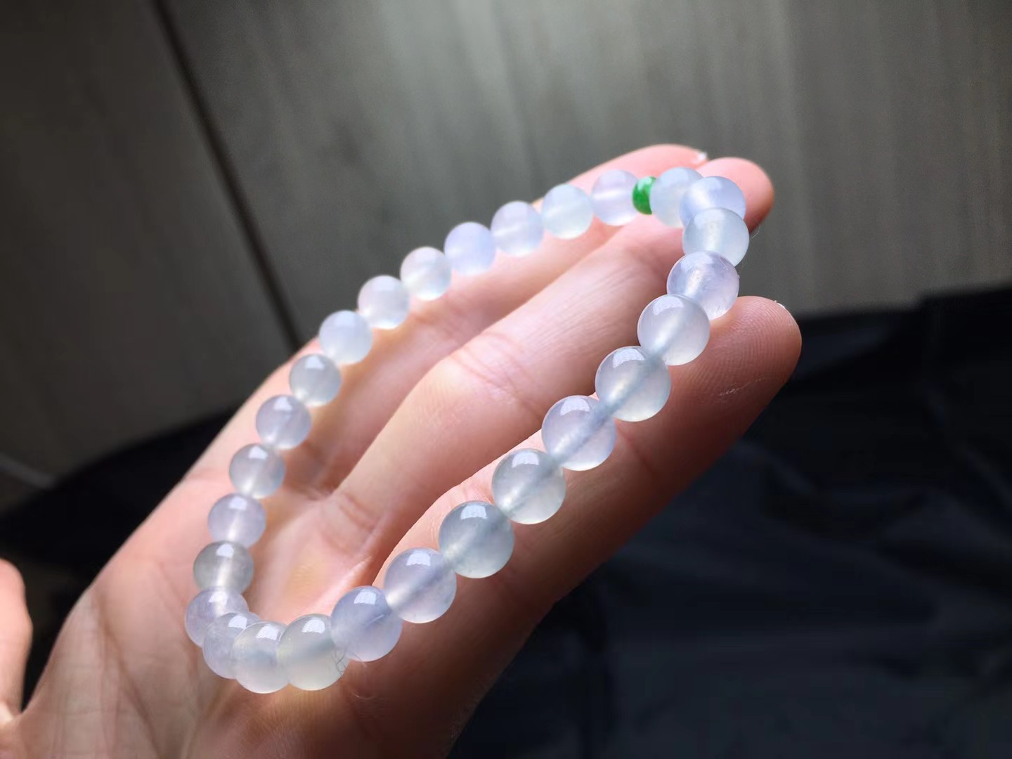 ️ 种手链，卡6.8mm，27颗，种好，玉质细腻，透水润，均匀，度极高，颗颗精选