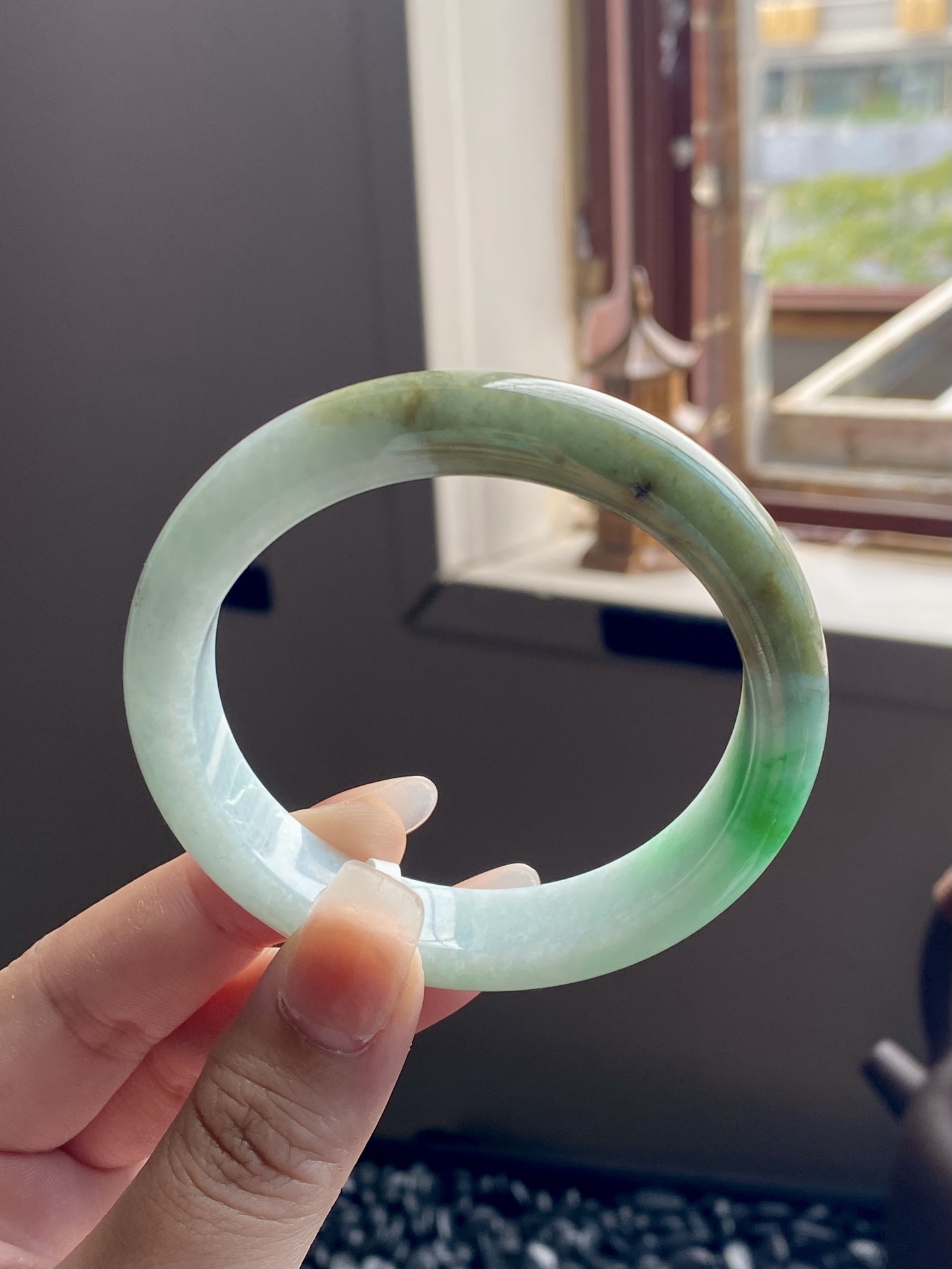 阳绿半山水正圈成品 HY-2328 ⭕️57.5-12.5-9