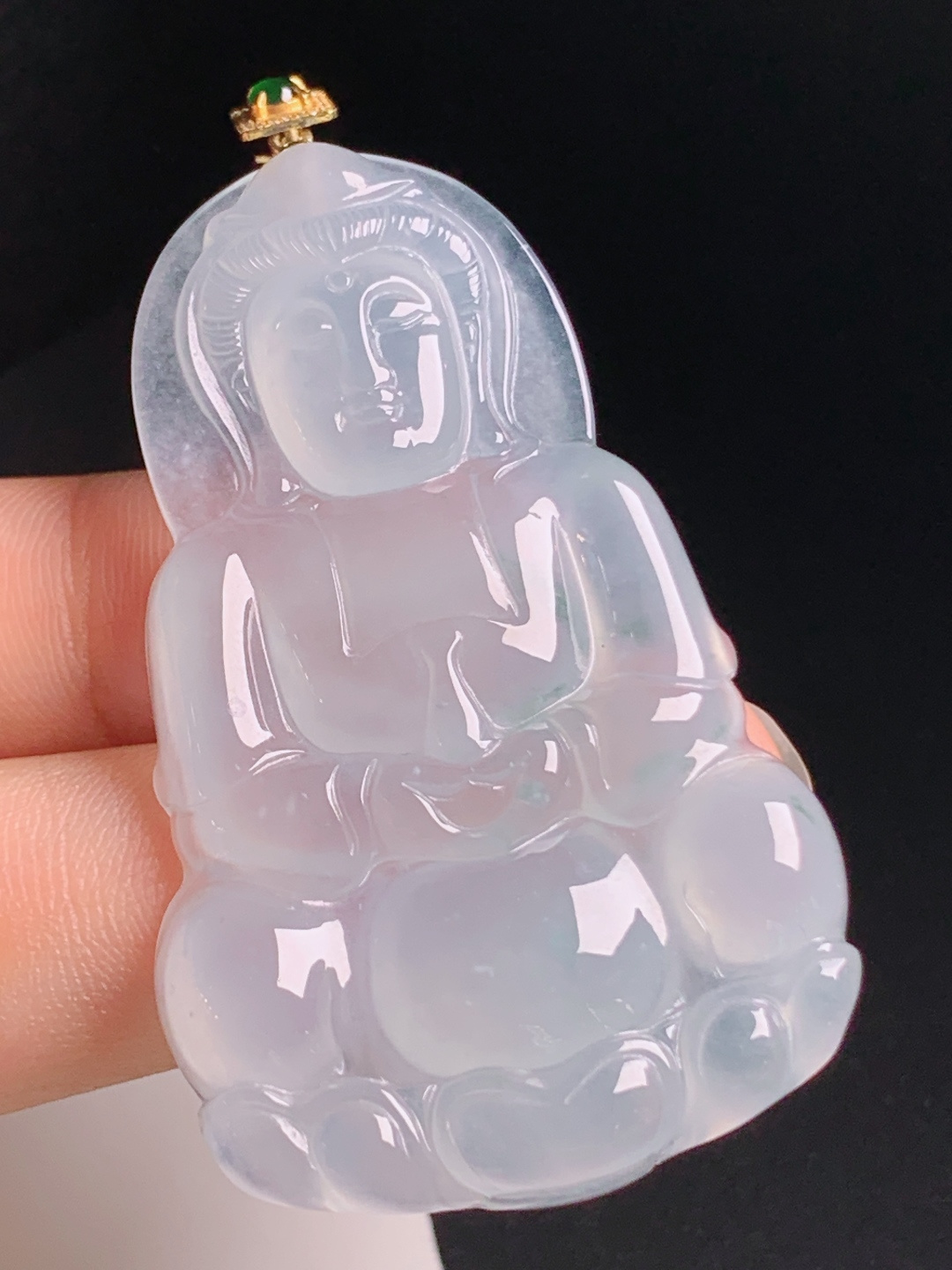 ️ 观音，冰洁莹润开脸端庄，慈悲祥和气场沉稳