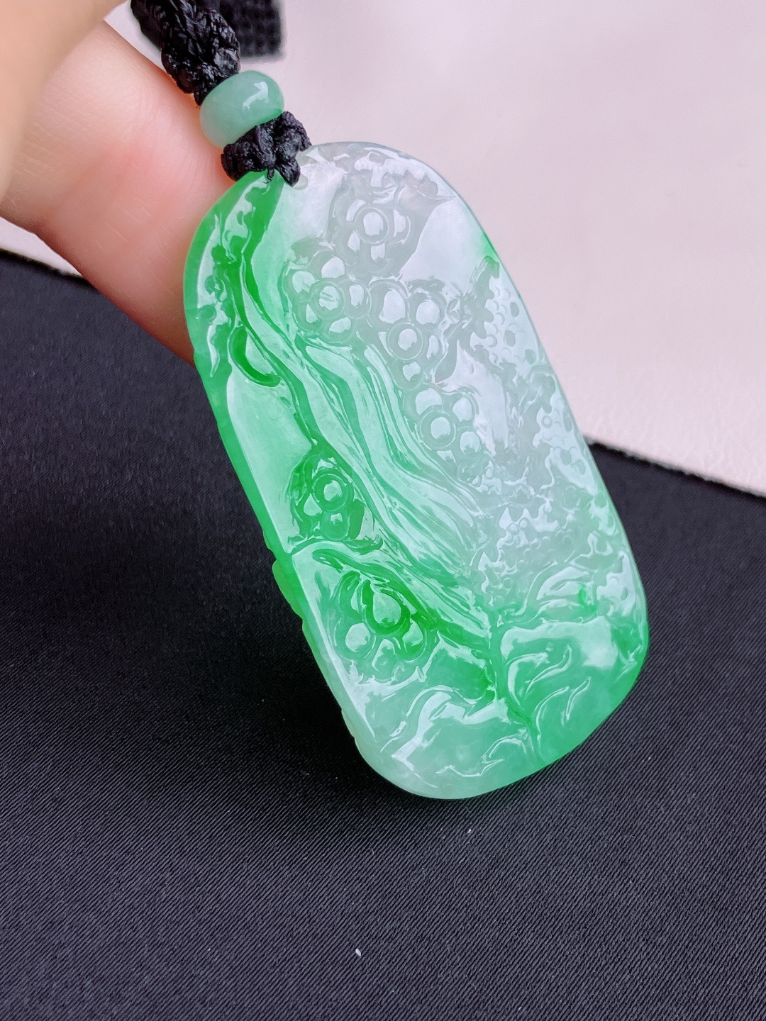 翠绿山水牌，意境美，尺寸50/28/5.7/自然光实拍