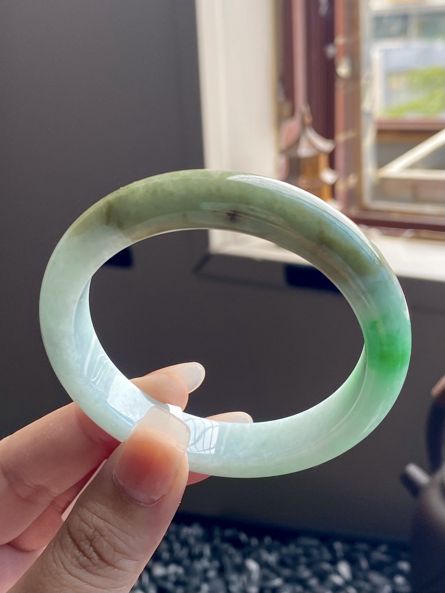 阳绿半山水正圈成品 HY-2328 ⭕️57.5-12.5-9
