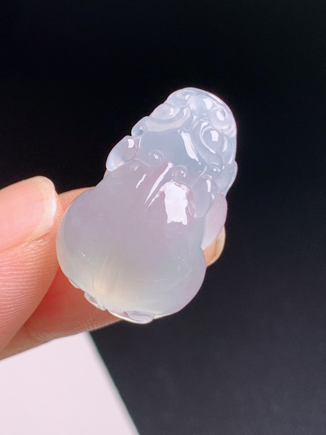 ️ 冰种貔貅，冰透起光身形敦实，招财守福肌理细腻，裸石24.2-15.7-9.5，080729